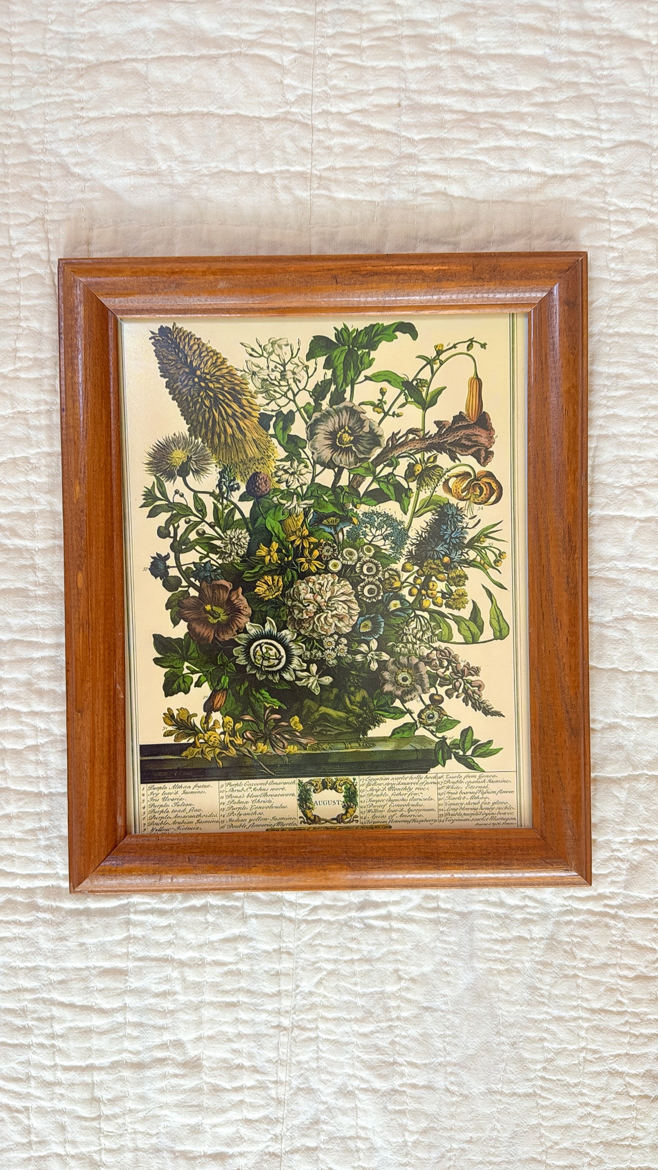 August Floral Print