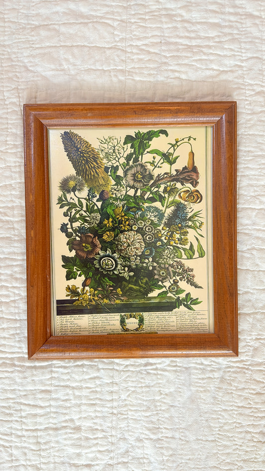 August Floral Print