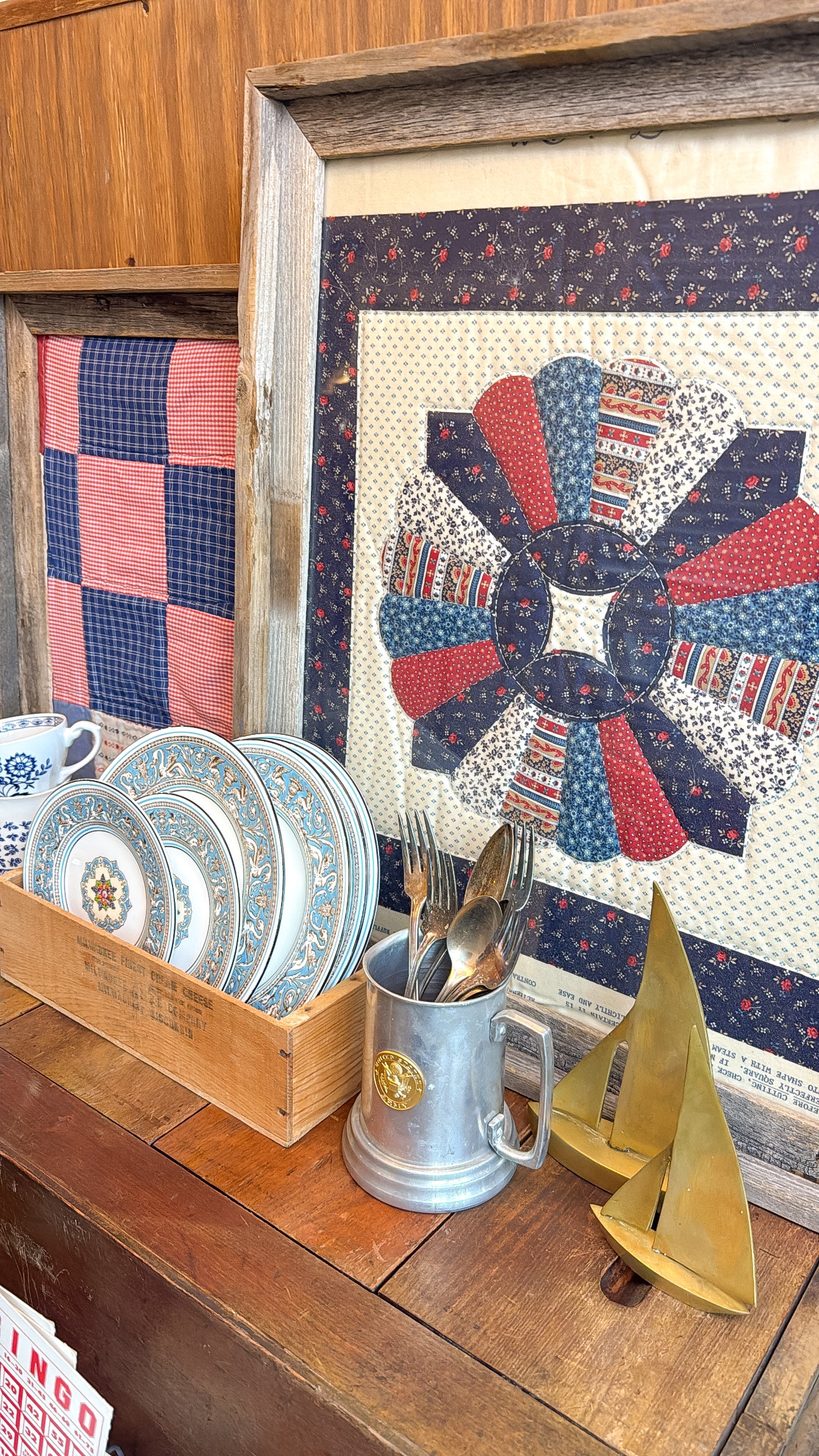 Pair of Brass Sail Boats