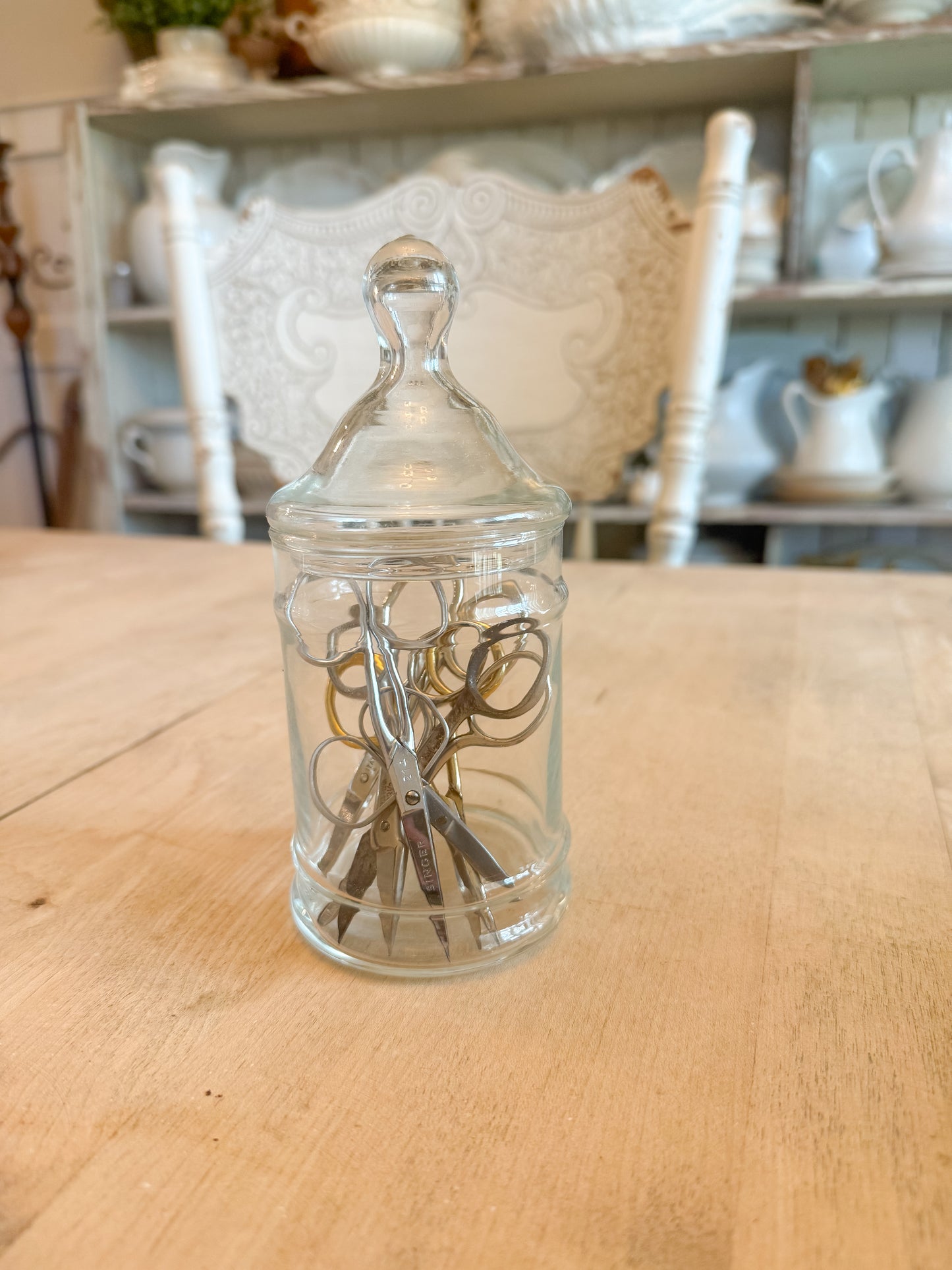 6.5” Tall Glass Apothecary