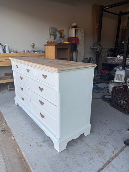 7-Drawer Bleached Top Dresser