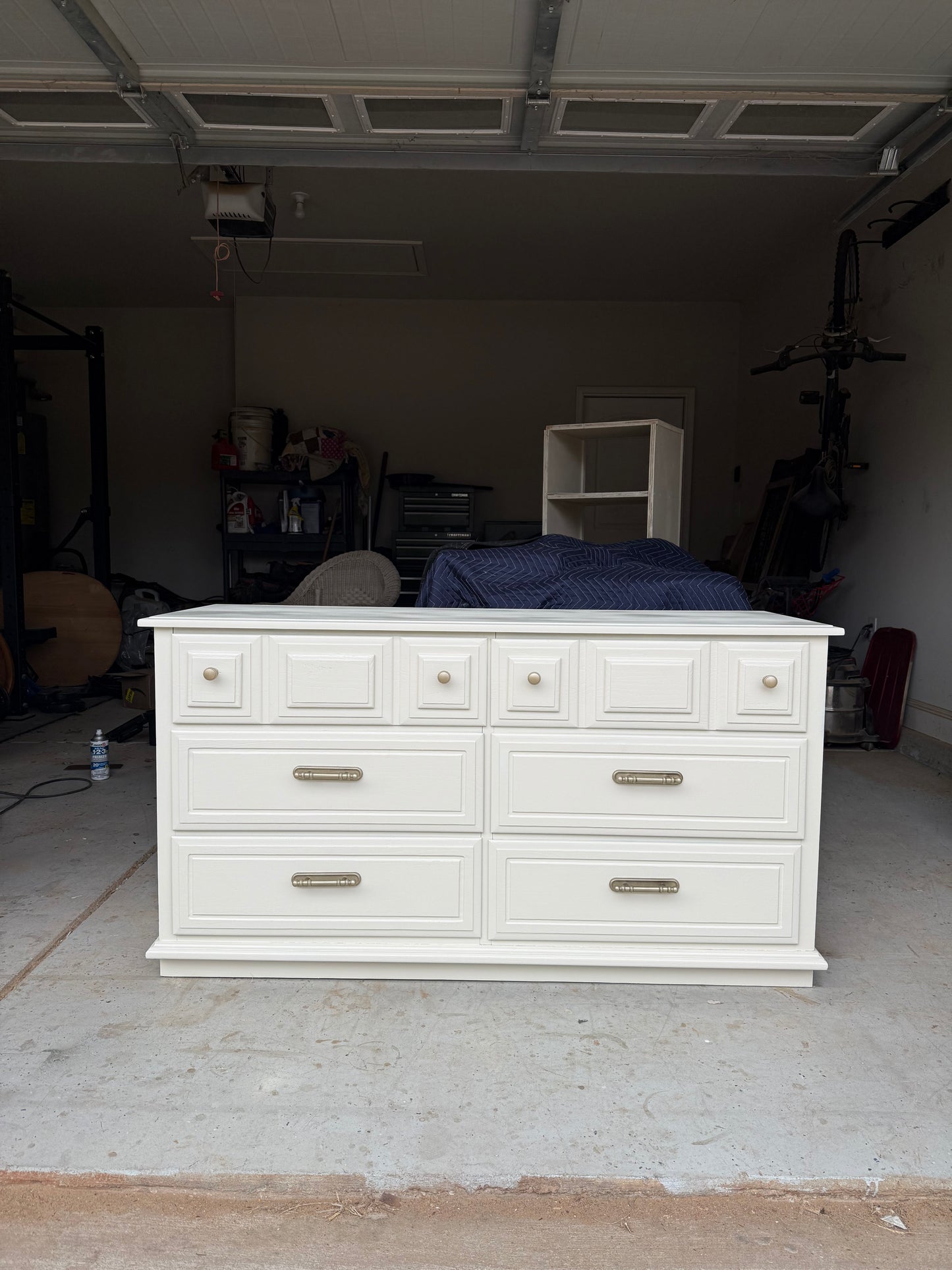 6-Drawer White Dresser