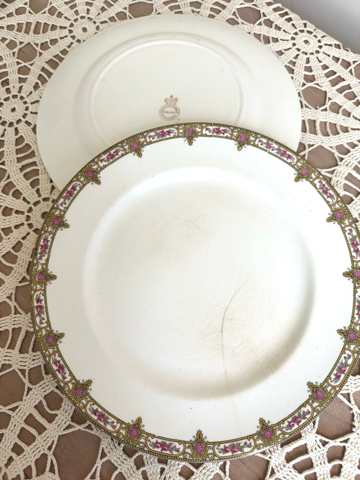 England Ironstone Dinner Plates