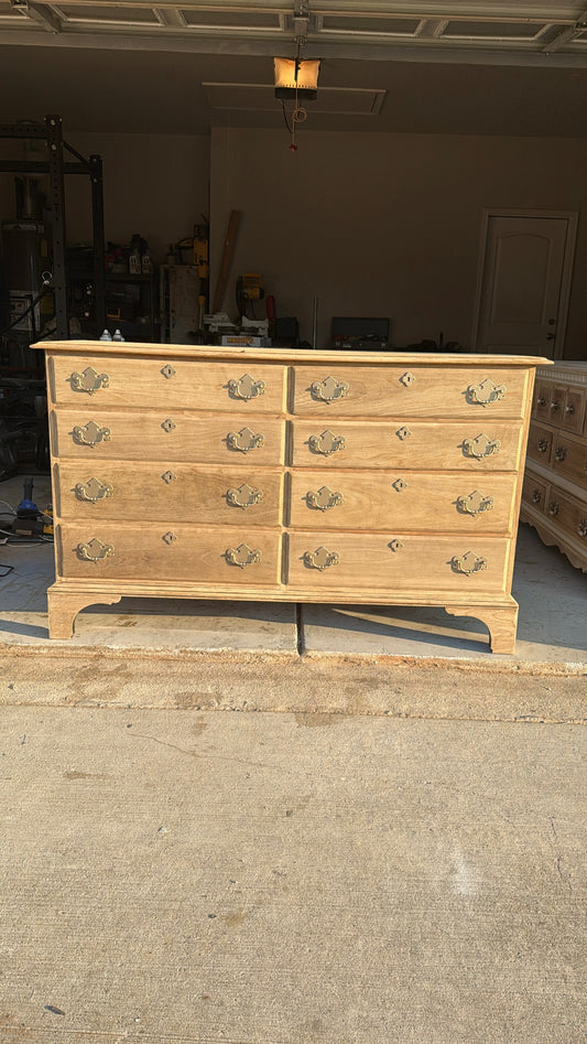 Bleached 8-Drawer Dresser