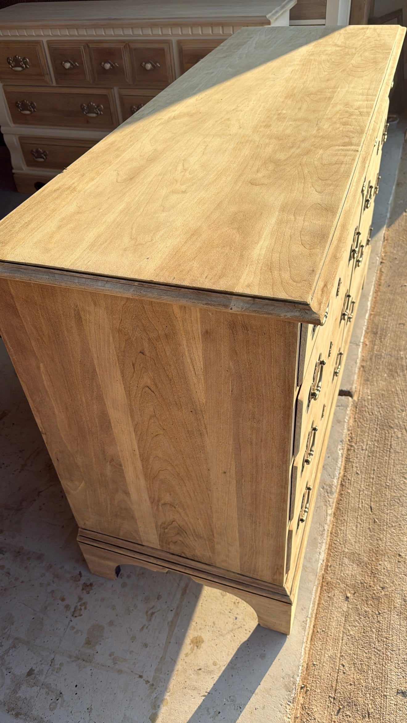 Bleached 8-Drawer Dresser