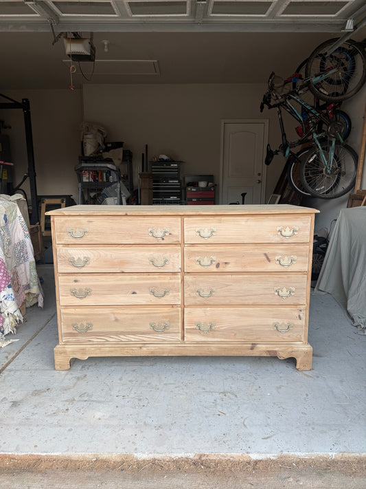 Bleached 8-Drawer Dresser