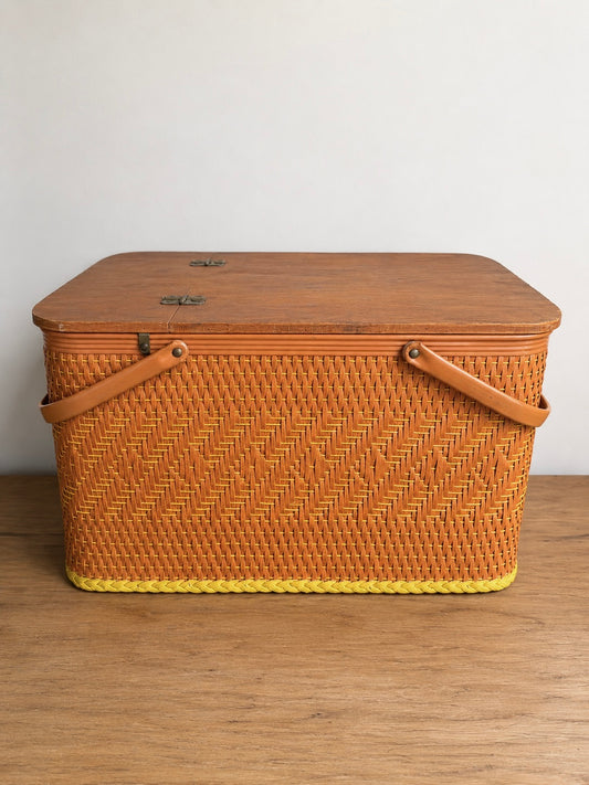 Vintage Orange Basket