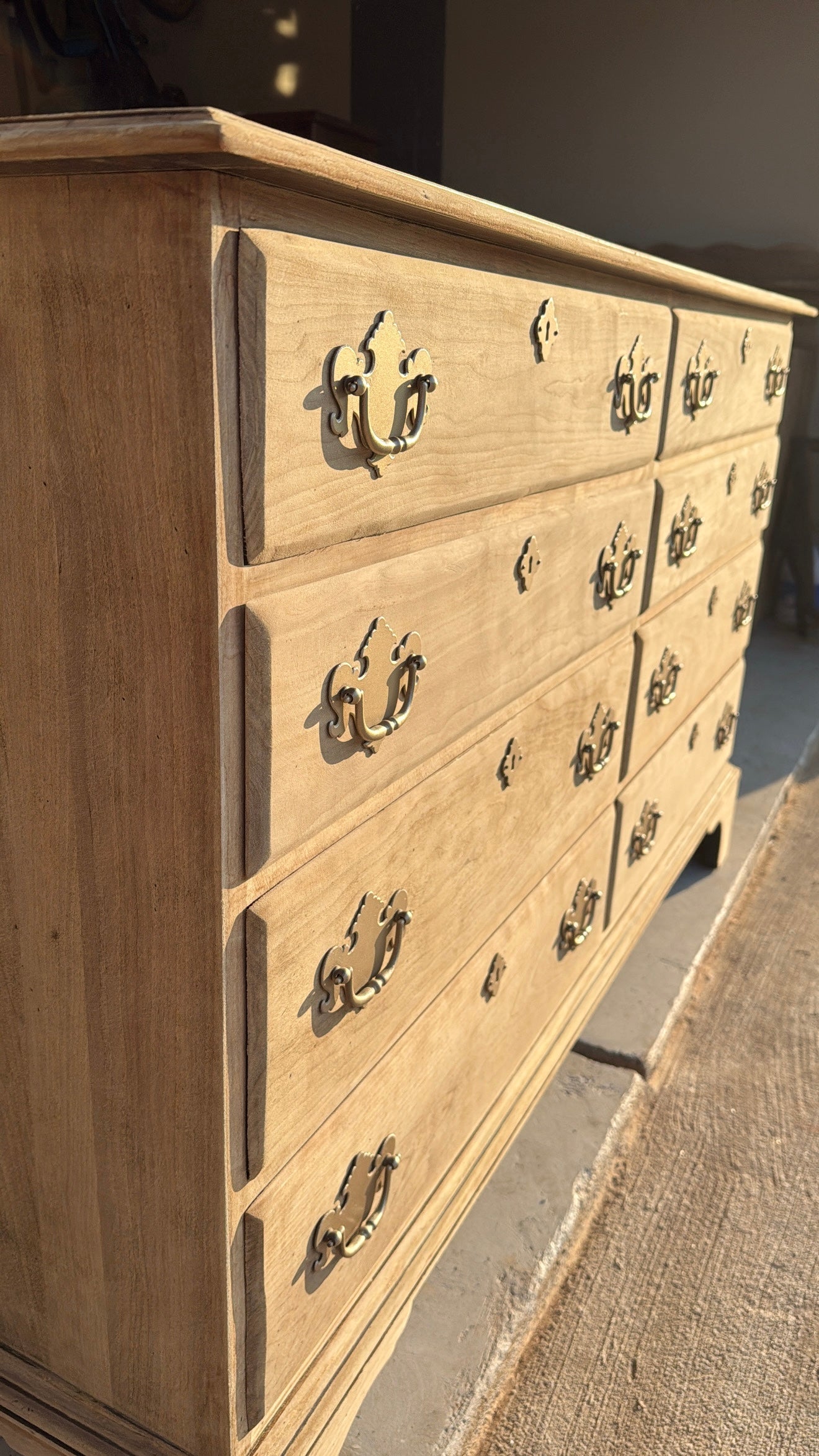 Bleached 8-Drawer Dresser