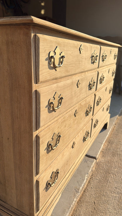 Bleached 8-Drawer Dresser