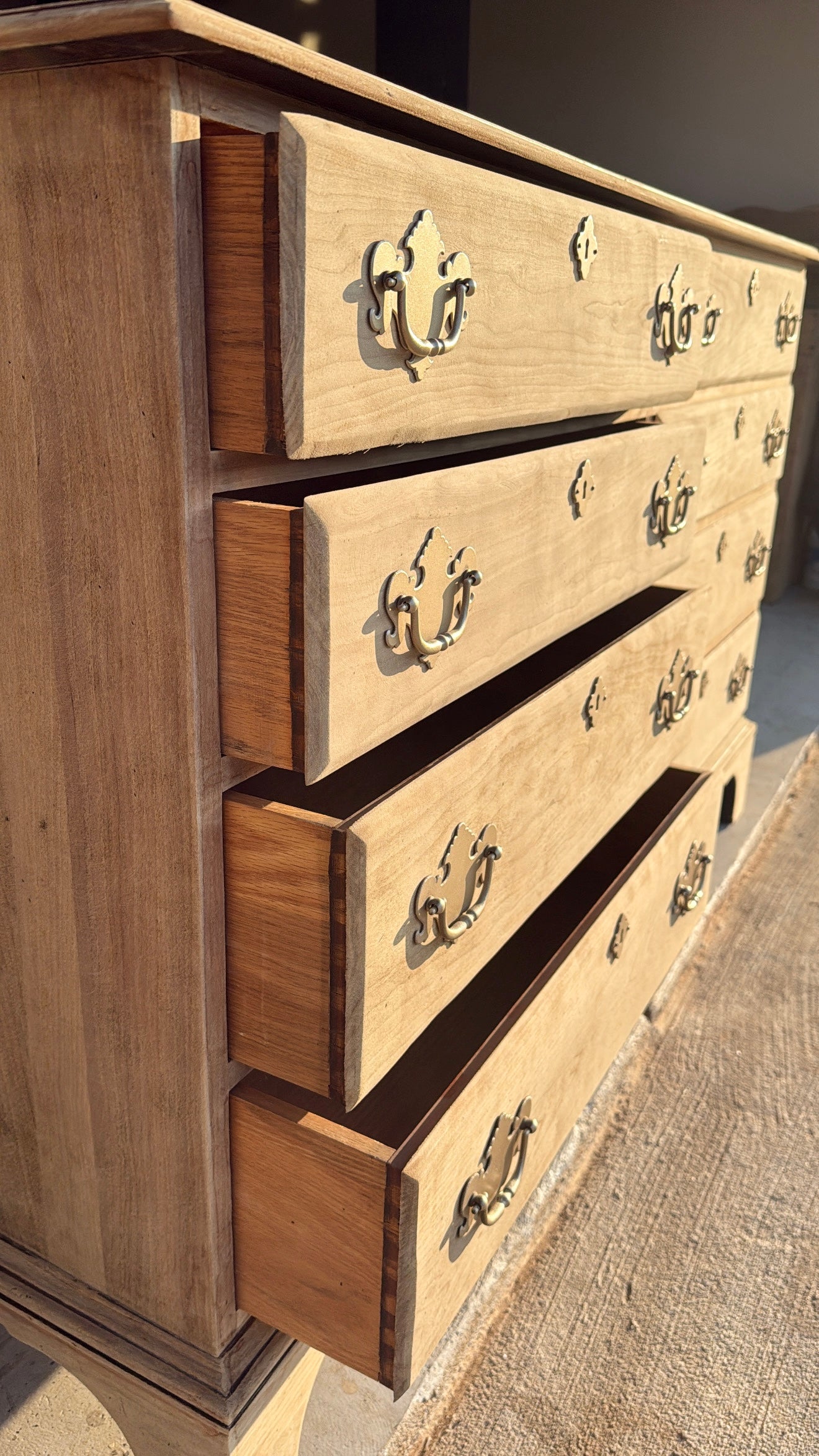 Bleached 8-Drawer Dresser