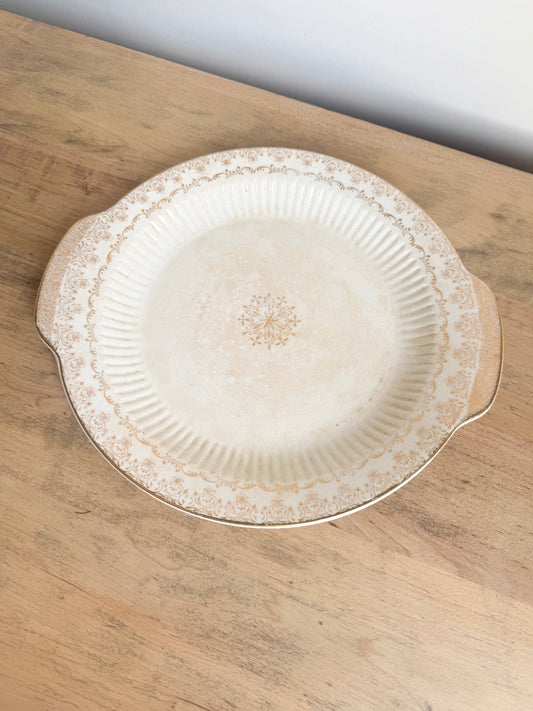 11.5” Ironstone Handles Plate