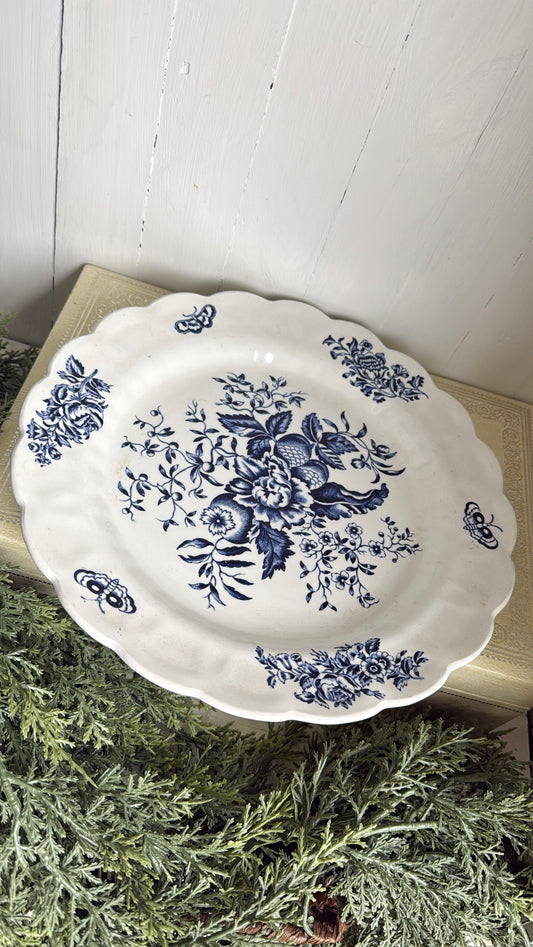 10.5” ‘Peony’ Ironstone Plate