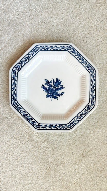 Set of 4 Ironstone Octagonal Saucers