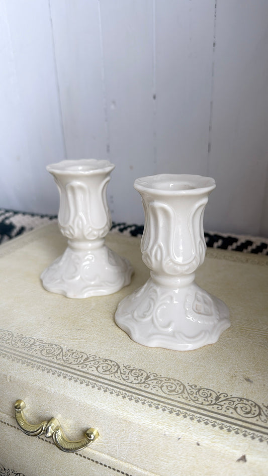 3.5” Tall Vtg. Candlestick Holders