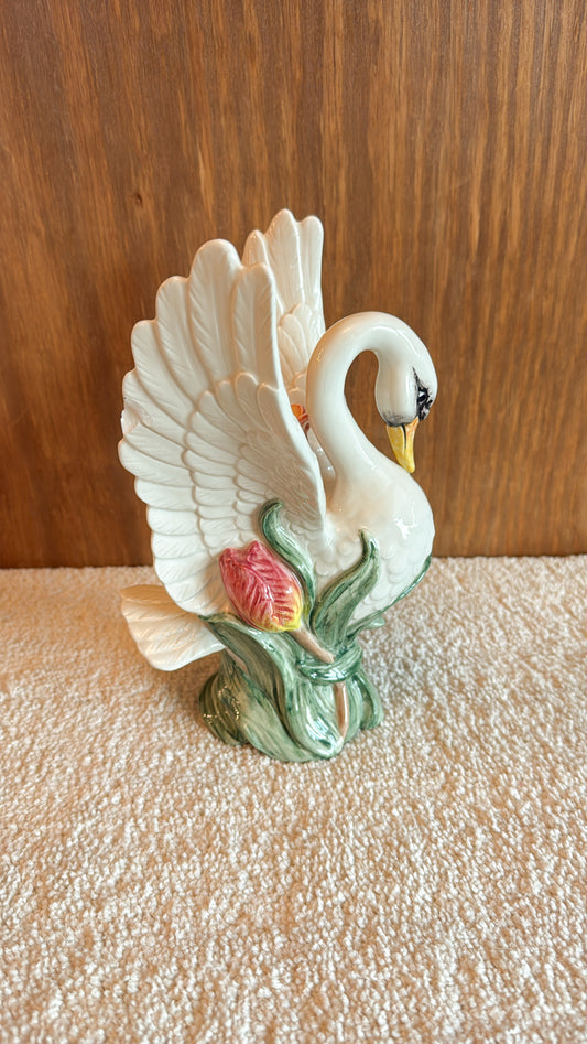 Fitz and Floyd Swan Candlestick Holder