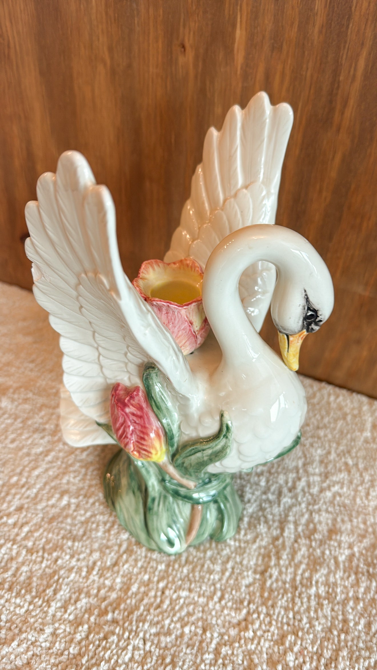 Fitz and Floyd Swan Candlestick Holder