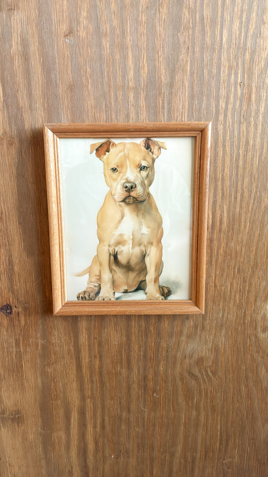 Vintage Pitbull Print