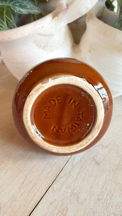 Stoneware Two-Toned Pitcher