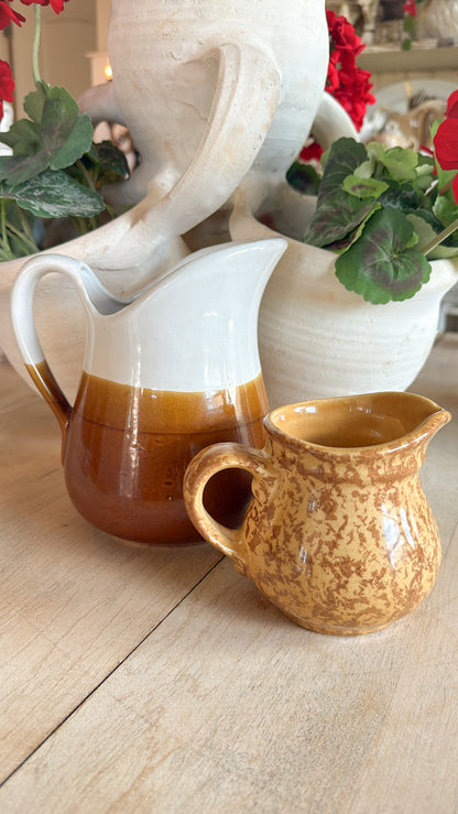 Stoneware Two-Toned Pitcher