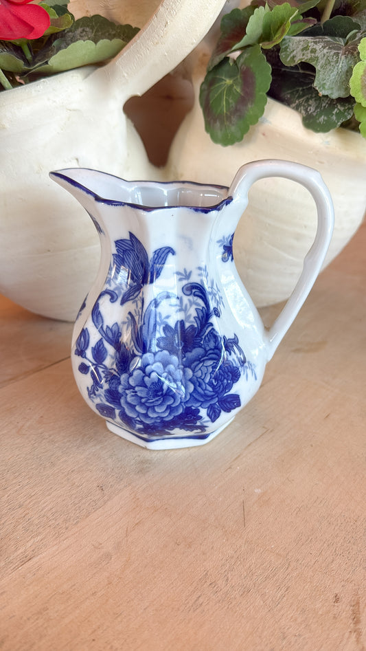 6.25” Tall Ironstone B&W Pitcher