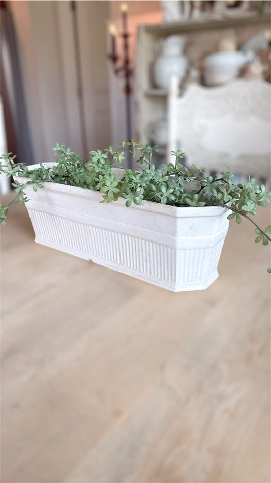 Vintage Pottery Planter w/ Succulent
