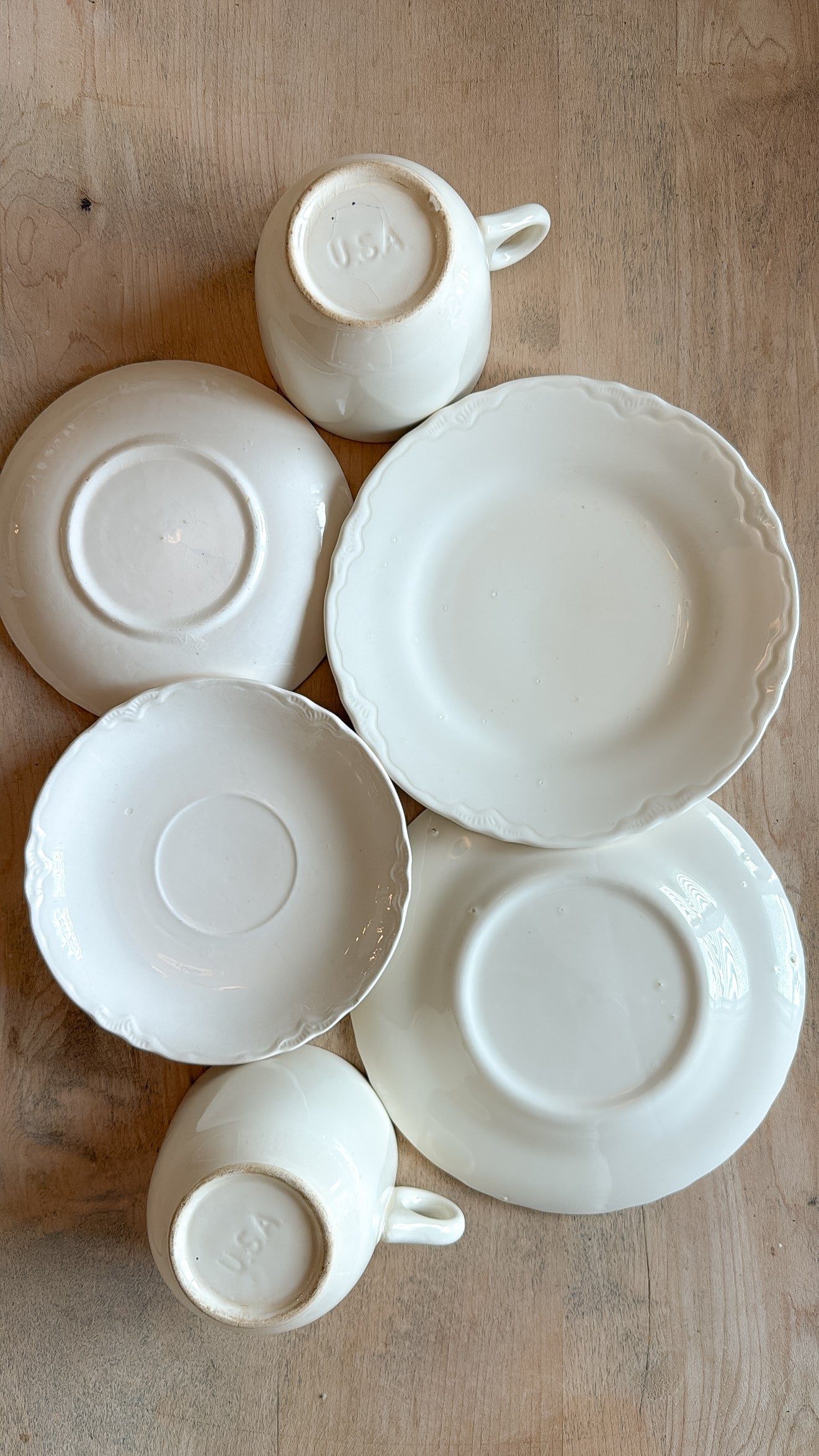 6 Piece USA Ironstone set