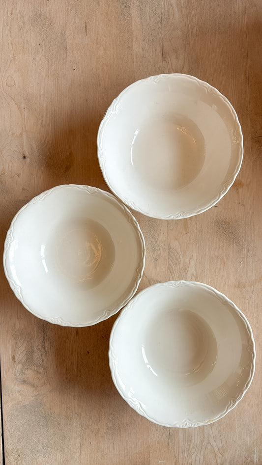 Set of 3 USA Ironstone Bowls