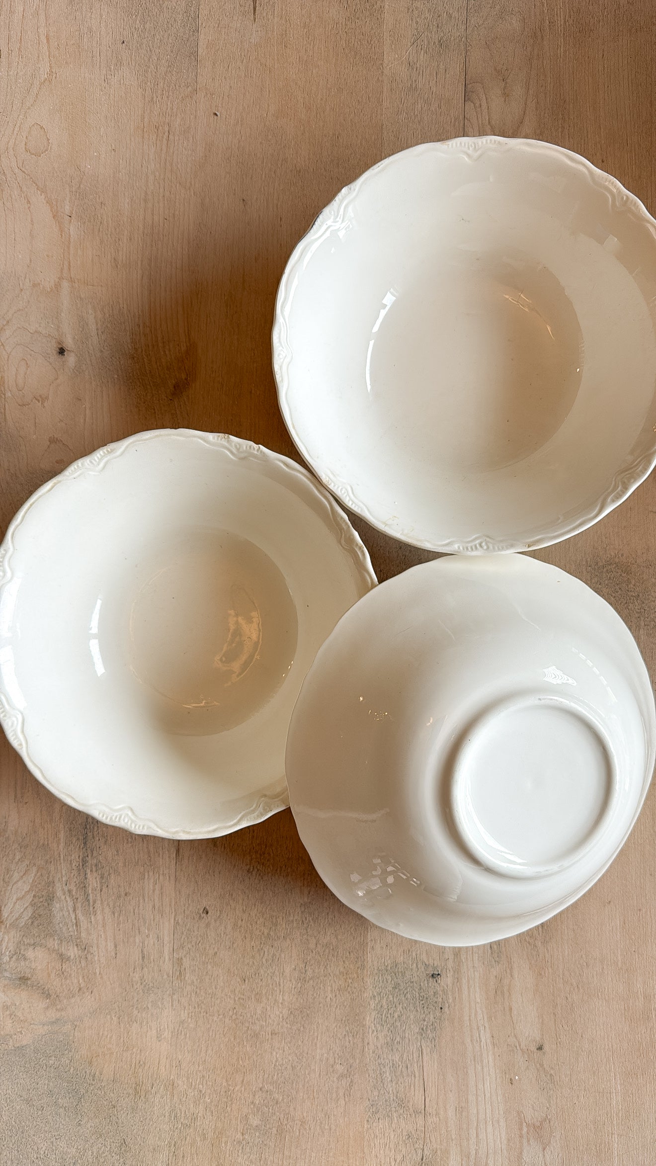 Set of 3 USA Ironstone Bowls