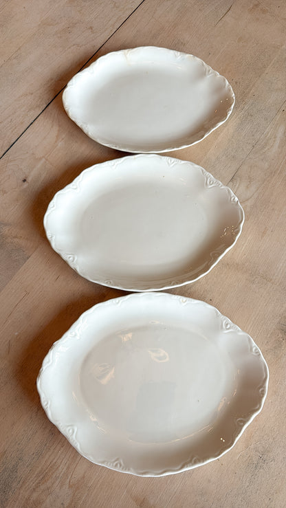 Set of 3 - 10” USA Ironstone Platters