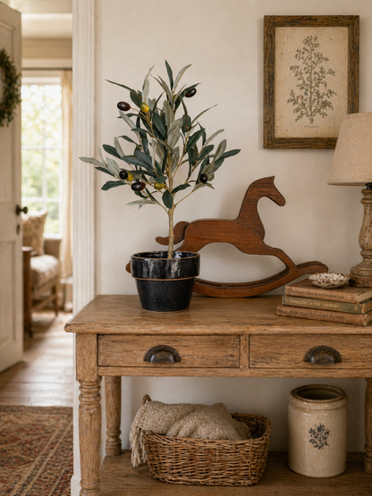 Dark Brown Pottery Planter
