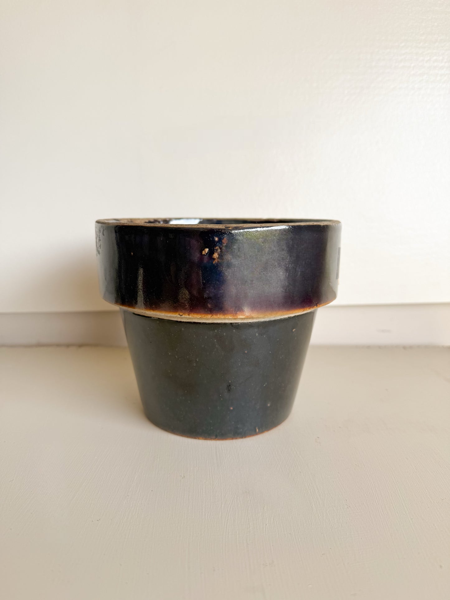 Dark Brown Pottery Planter