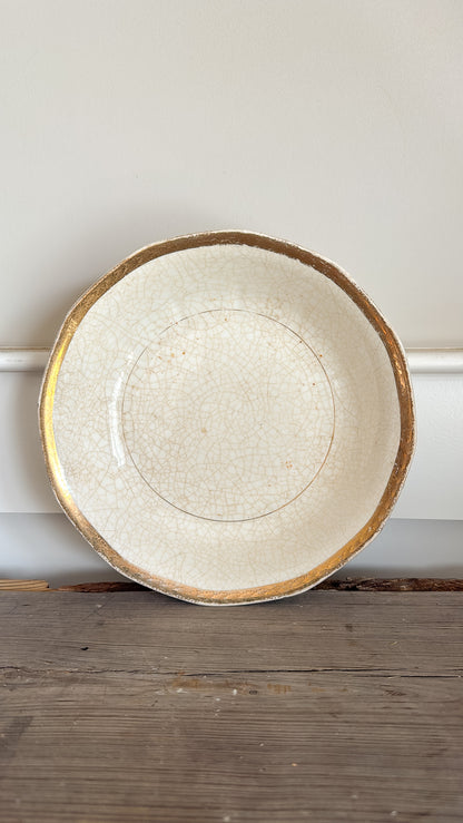 Crazed Ironstone Bowl