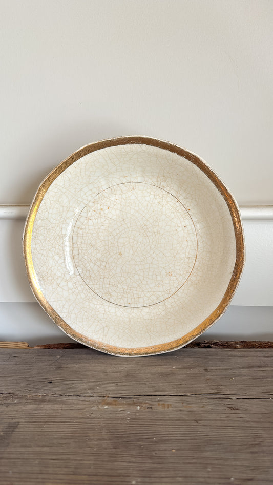 Crazed Ironstone Bowl
