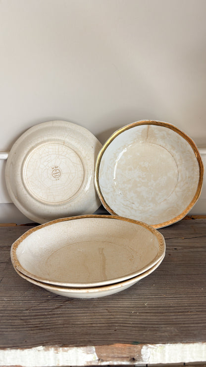 Crazed Ironstone Bowl