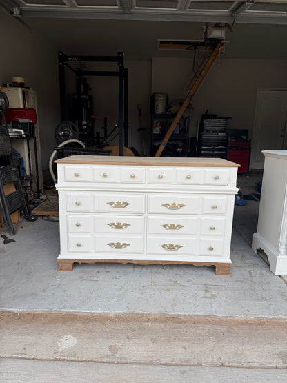Bleached Top & Trim Dresser
