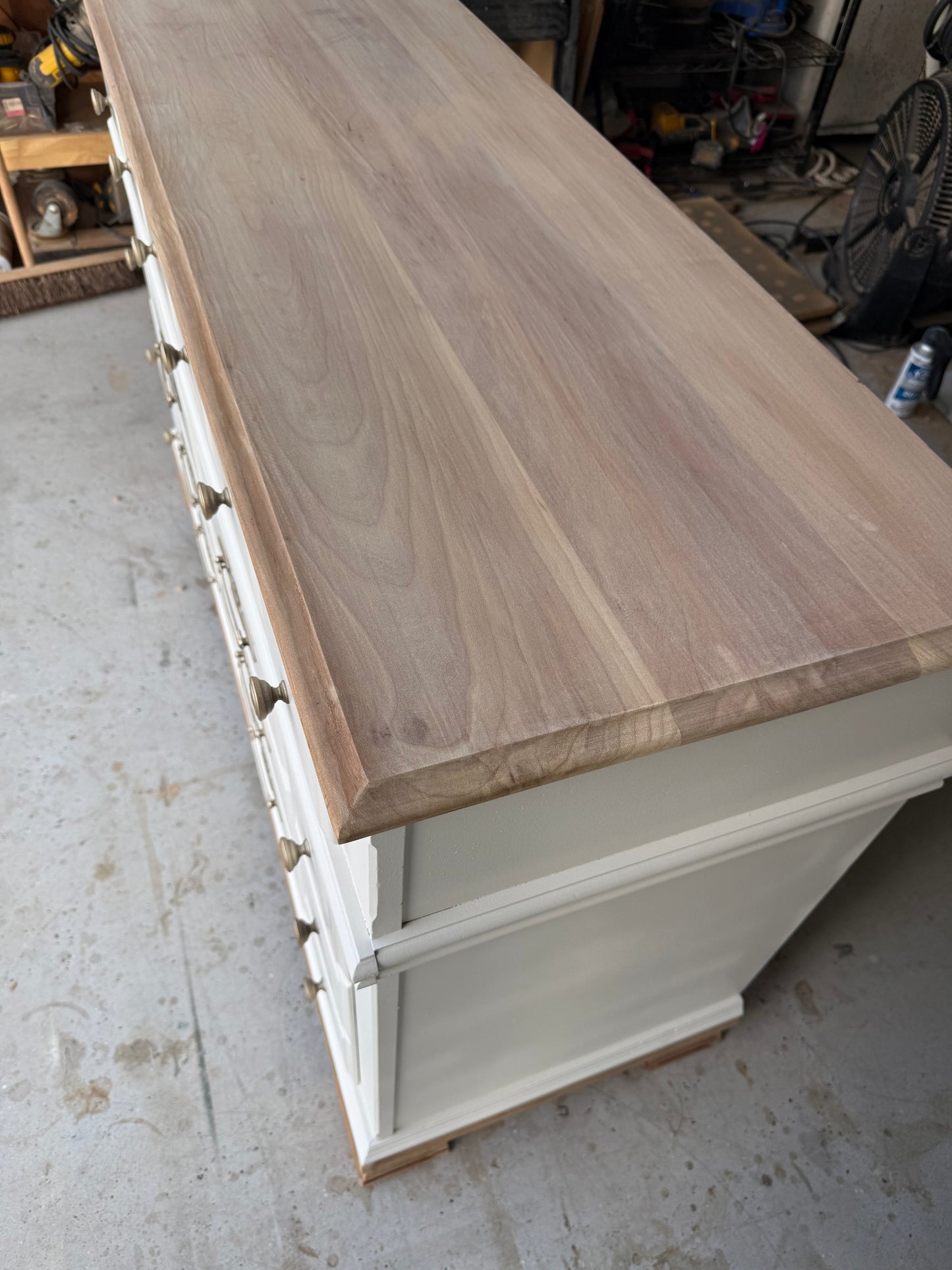 Bleached Top & Trim Dresser