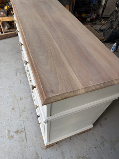 Bleached Top & Trim Dresser
