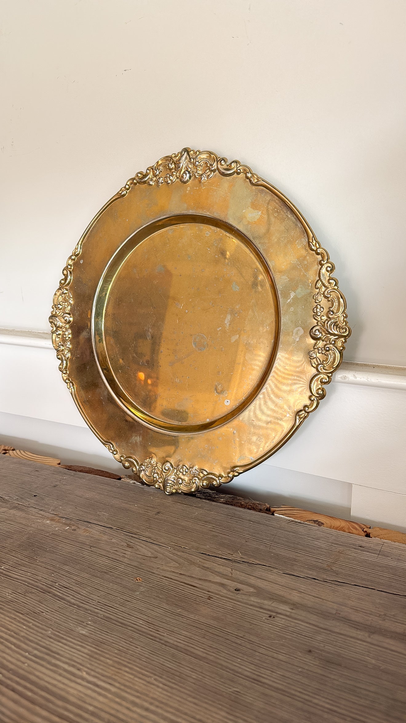 Brass Ornate Plate