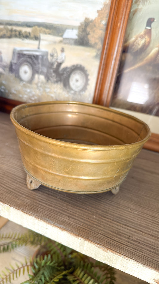Brass Bowl Riser w/ Ornate Legs