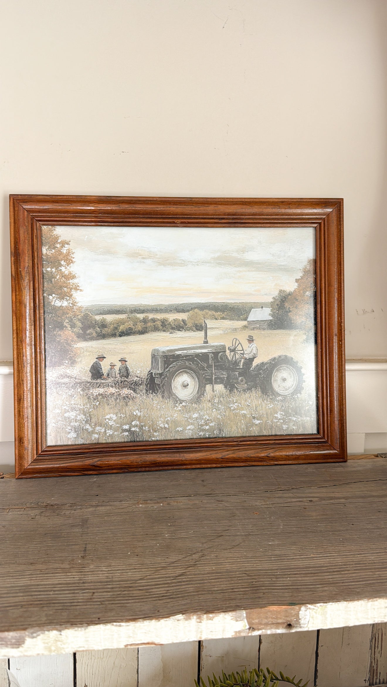 11x14 Farmer & Tractor Print