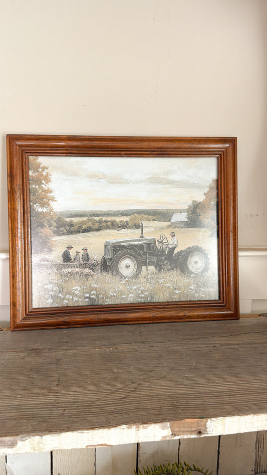 11x14 Farmer & Tractor Print