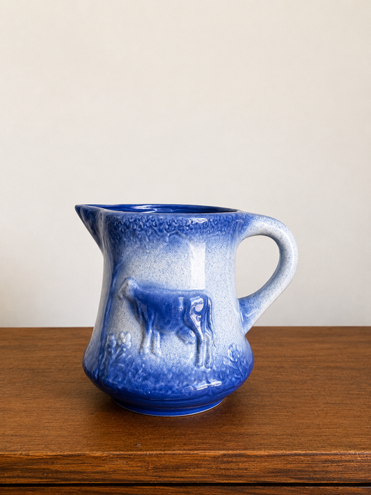 Blue & White Salt Glazed Pitcher