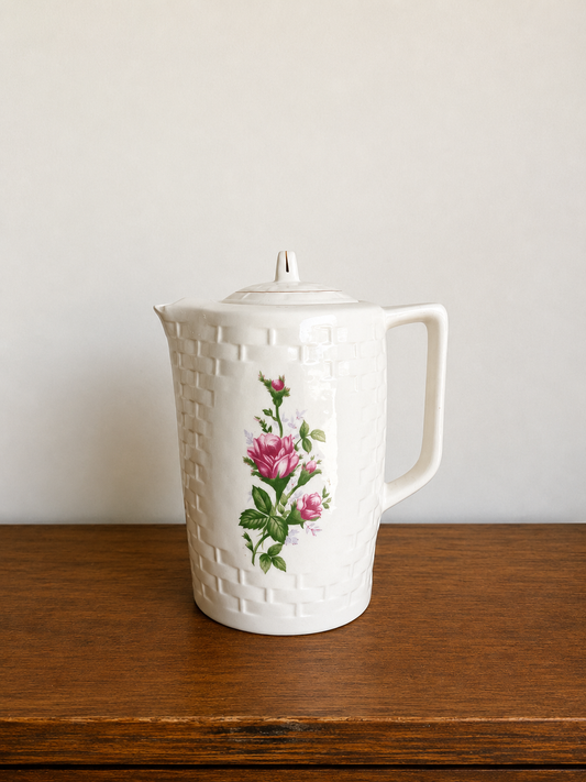 Vtg. Floral Electric Coffee Pot