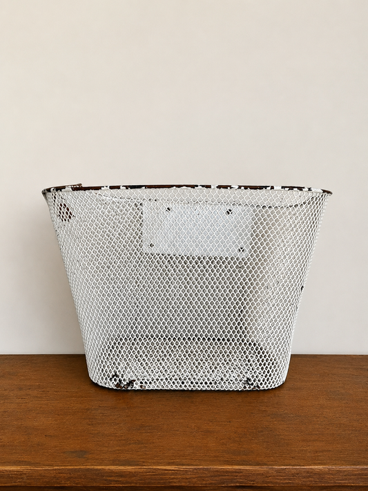 Vintage Chippy Metal Basket