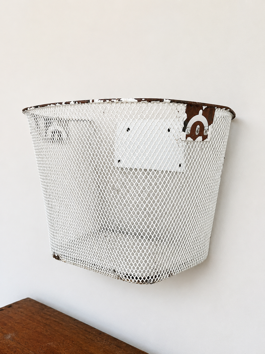 Vintage Chippy Metal Basket