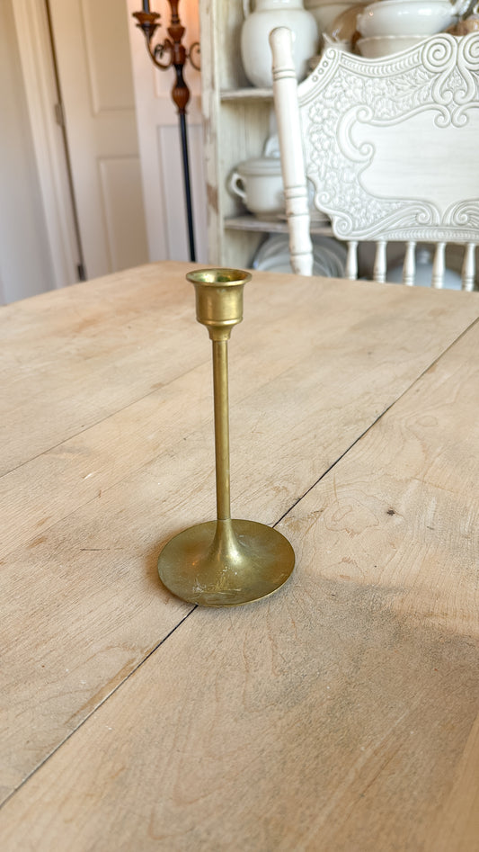 6.25” Tall Brass Candlestick