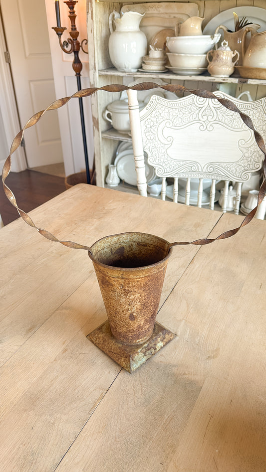 Rusty Metal Basket