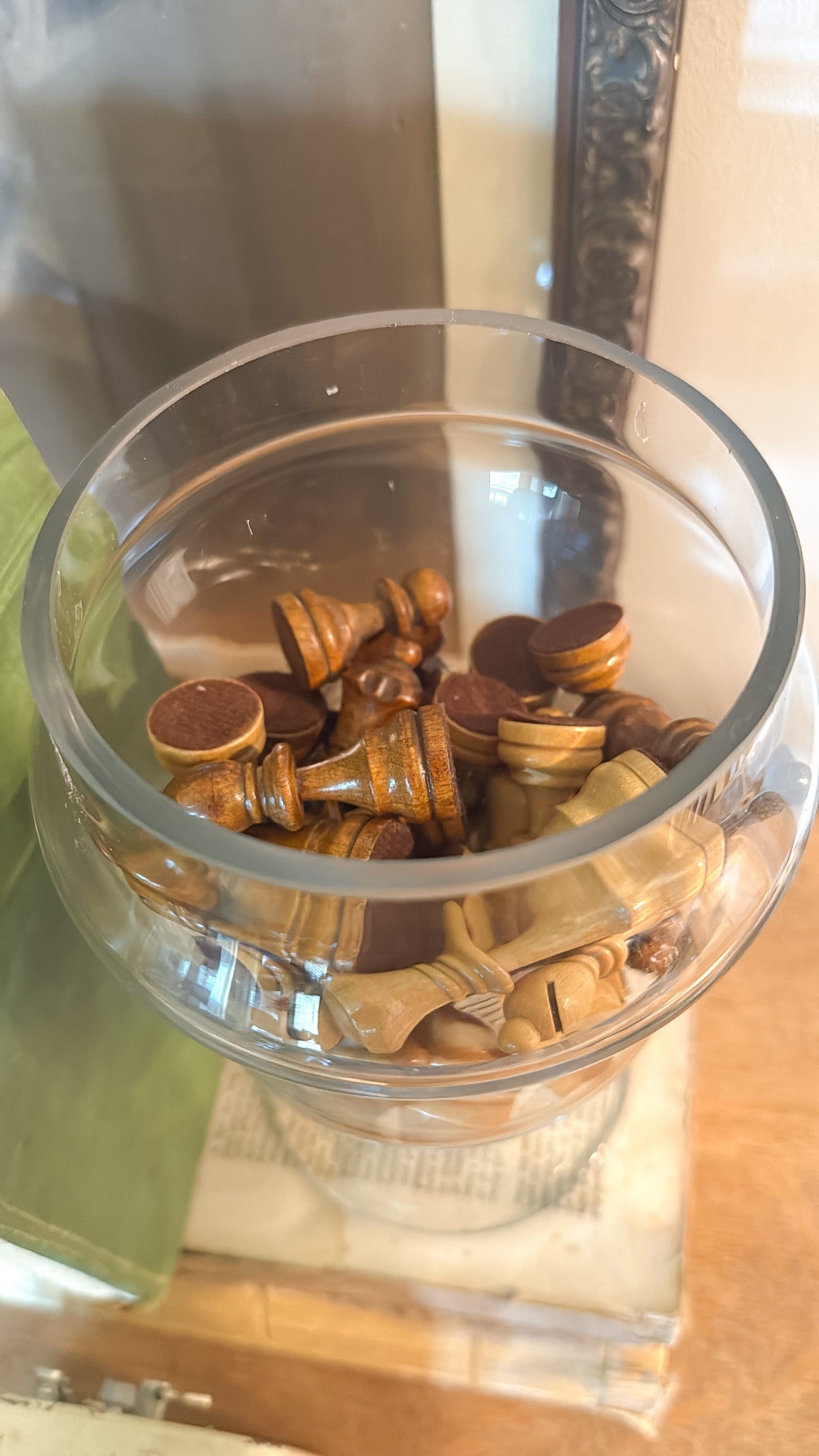Vintage Wood Chess Pieces