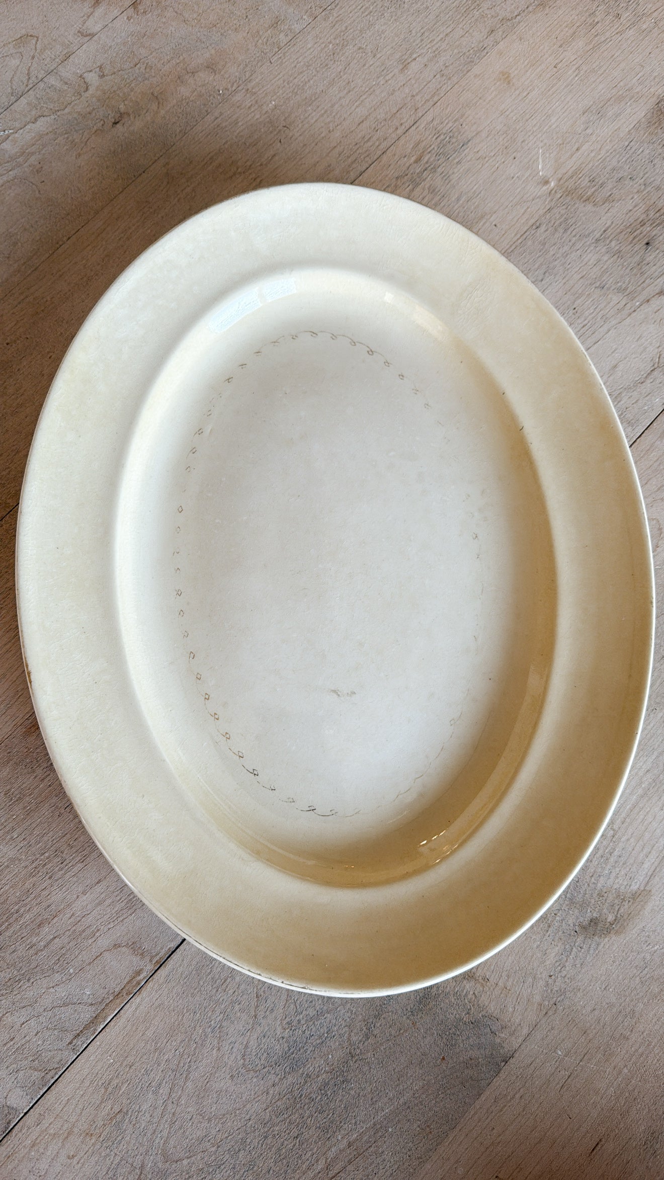14” Crazed Ironstone Platter