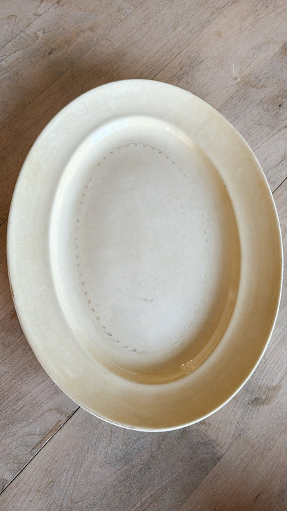 14” Crazed Ironstone Platter